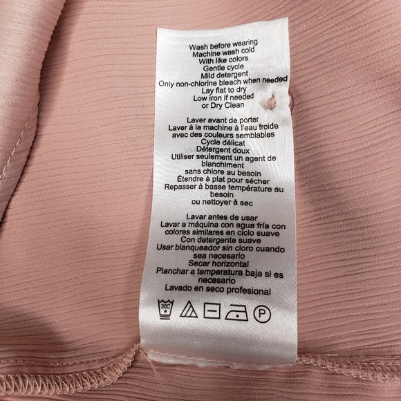 Motherhood tie sleeve button-down maternity, mauve - Picture 12 of 16